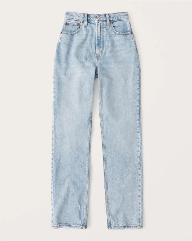 <p>Abercrombie & Fitch Curve Love Ultra High Rise 90s Straight Jean, $89, <a href="https://rstyle.me/+vDbaoZ_PQGzFbXCiRpsytQ" rel="nofollow noopener" target="_blank" data-ylk="slk:available here;elm:context_link;itc:0;sec:content-canvas" class="link ">available here</a> (sizes 23-37)</p>