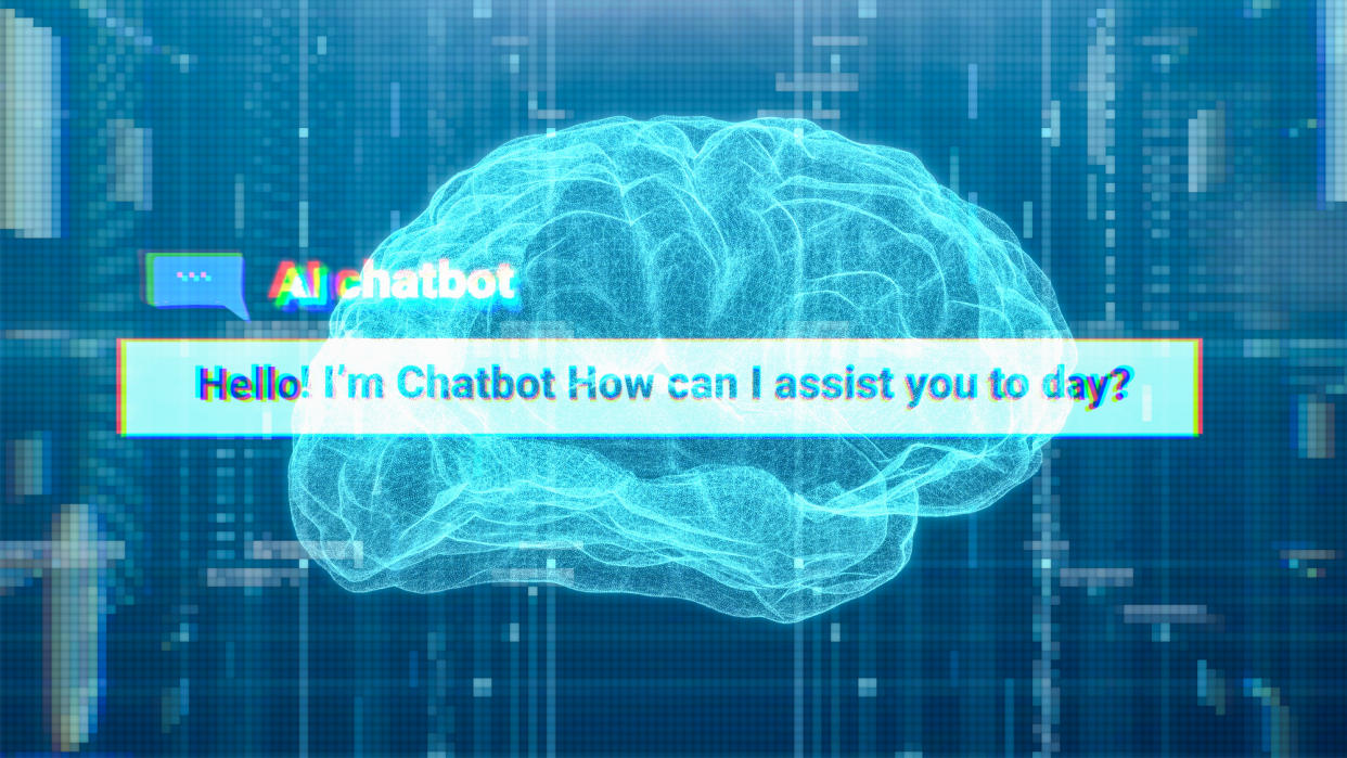  AI chat text. 