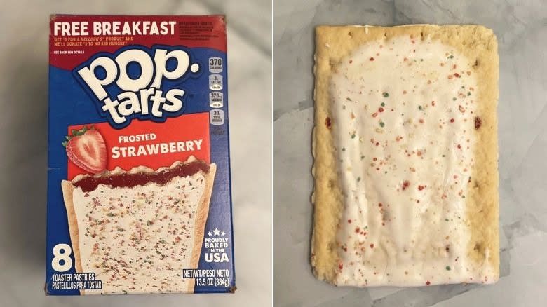 Frosted Strawberry box and Pop-Tart