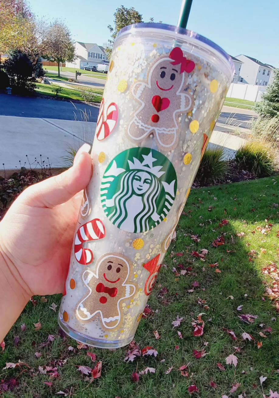 starbucks gingerbread snow globe tumbler