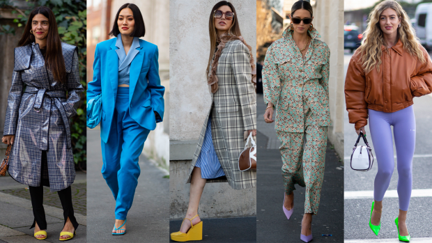 On the street at Milan Fashion Week Fall 2020. 