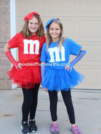 DIY Matching M&M Halloween Costumes