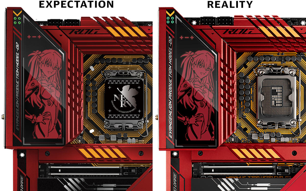 ASUS revealed to be total anime fan poseur via costly typo on motherboard