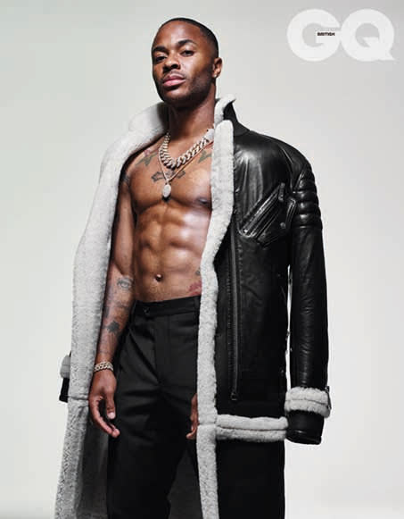 Sterling poses for GQ (Hunter & Gatti)