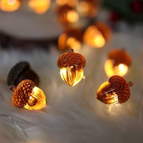 2) Decorative Fairy Acorn String Lights
