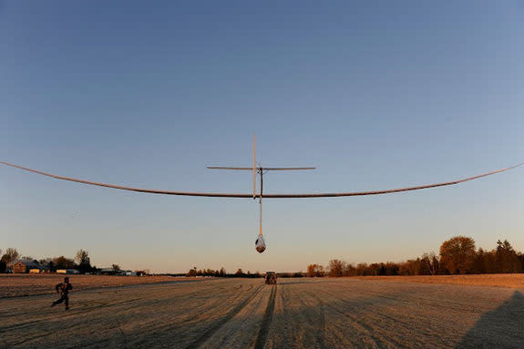 The AeroVelo team previously flew the world's first human-powered flapping wing aircraft.