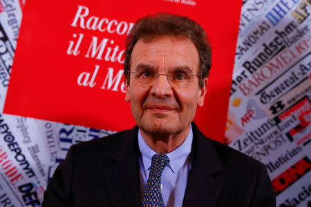 Albrecht Freiherr von Boeselager Grand Chancellor of the Sovereign Order of Malta attends a news conference in Rome, Italy February 2, 2017. REUTERS/Tony Gentile