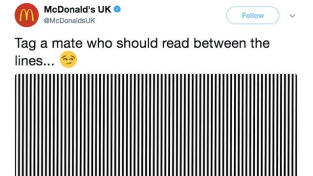 Today's Optical Illusion Served By McDonald's And We Are Loving It