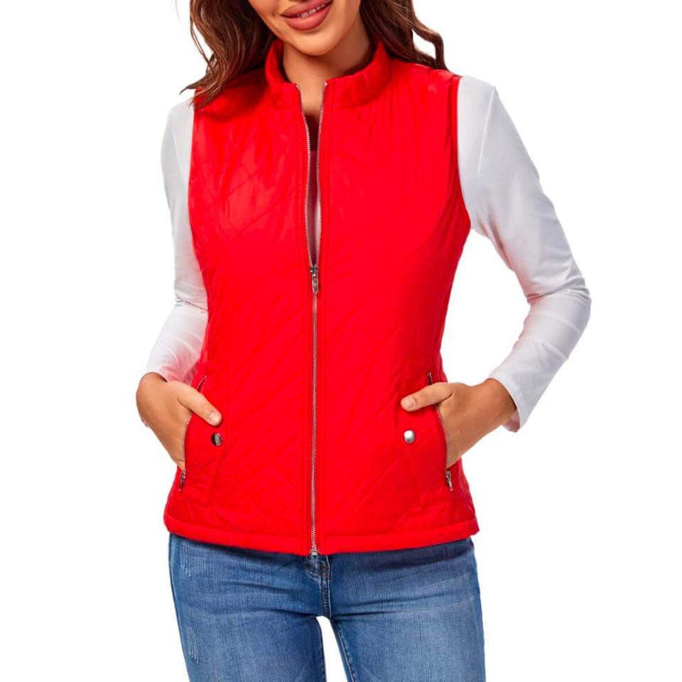 fuinloth womens quilted vest