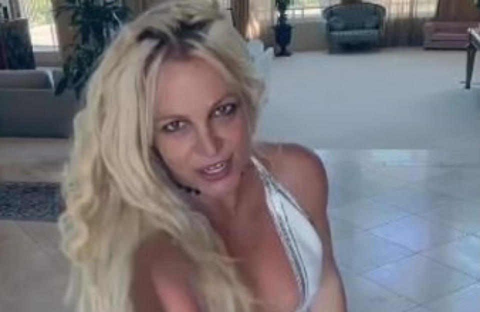 Britney in ihrem Instagram-Video credit:Bang Showbiz