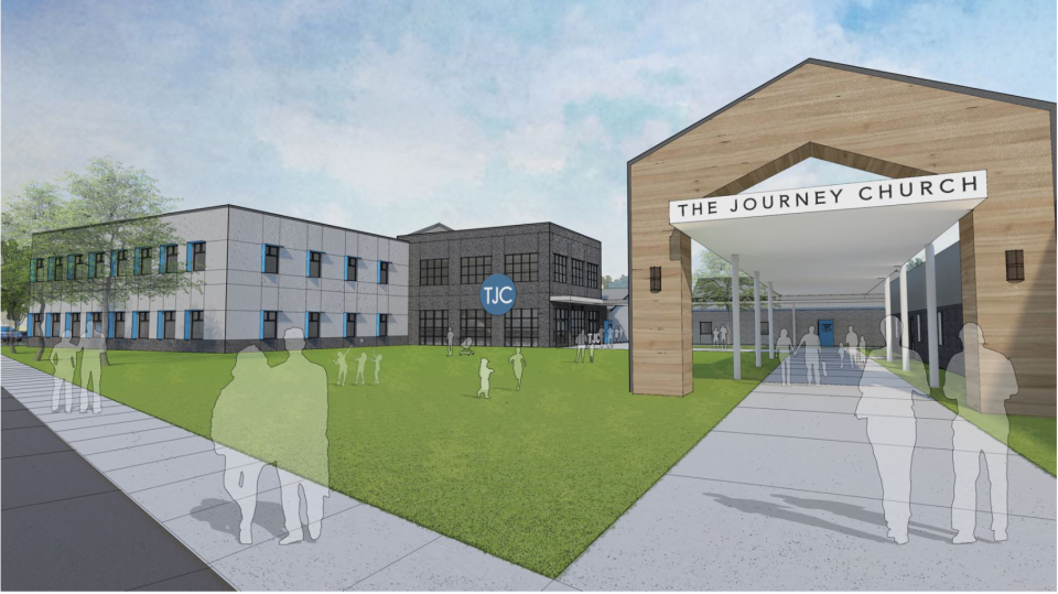 A rendering of future expansion at The Journey Church in Lebanon.