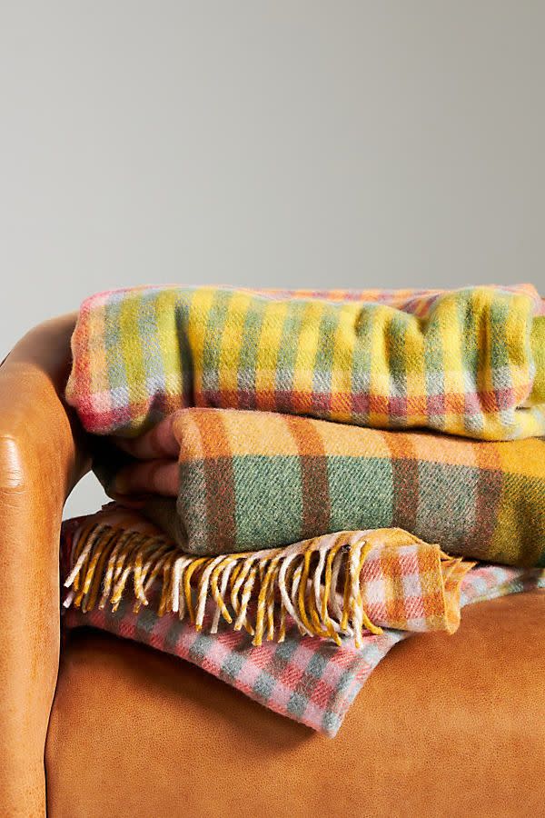 <p><a href="https://go.redirectingat.com?id=74968X1596630&url=https%3A%2F%2Fwww.anthropologie.com%2Fanthroliving%2Fshop%2Ftartan-blanket-co-recycled-wool-blanket%3Fcolor%3D030%26size%3DALL&sref=https%3A%2F%2F" rel="nofollow noopener" target="_blank" data-ylk="slk:Shop Now;elm:context_link;itc:0;sec:content-canvas" class="link ">Shop Now</a></p><p>Recycled Wool Blanket</p><p>anthropologie.com</p><p>$127.00</p>