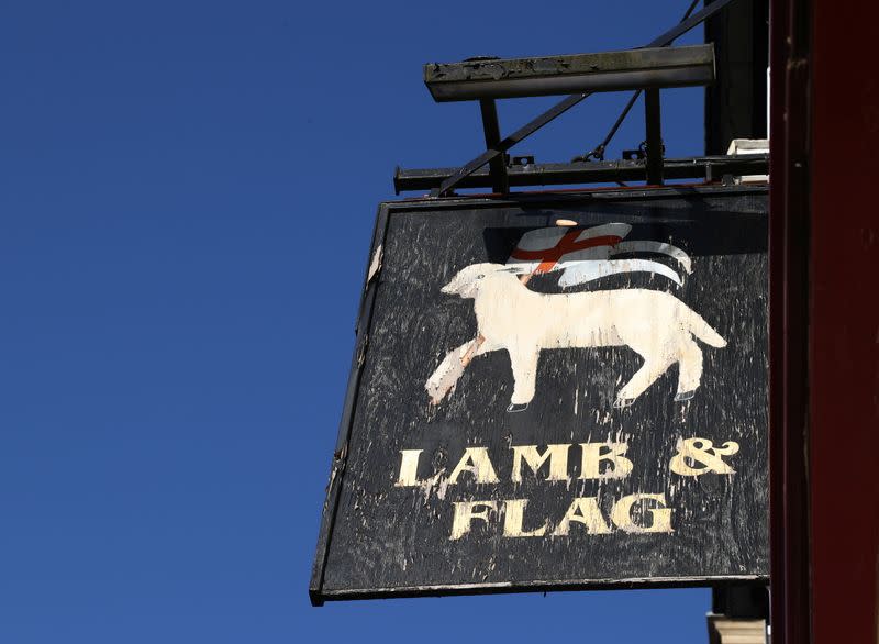 The Lamb and Flag is seen as the Grade-II listed pub is forced to close, after more than 400 years of business, following outbreak of the coronavirus disease