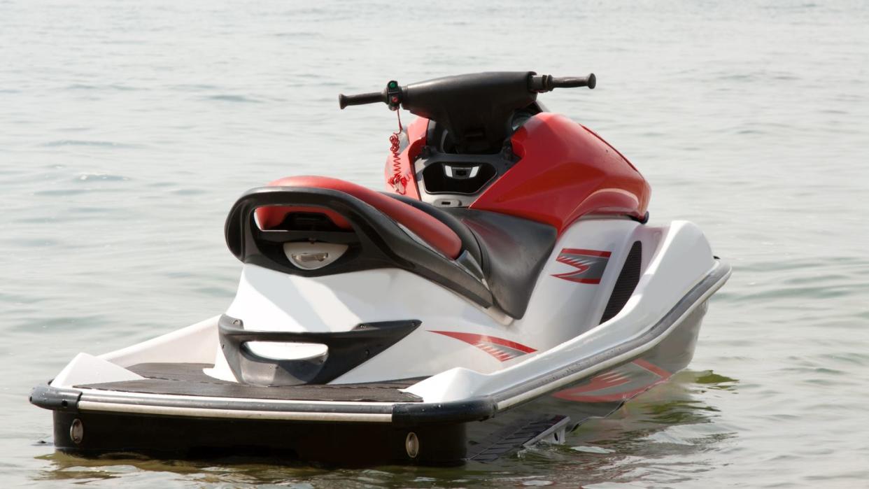 red jet ski