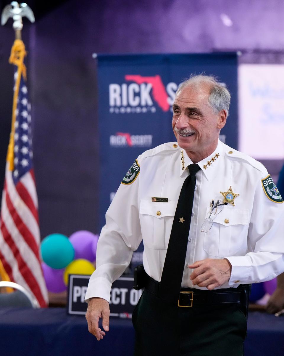 Volusia County Sheriff Mike Chitwood during a roundtable discussion on child safety Keeping Our Kids Safe, Wednesday, Aug. 9, 2023.