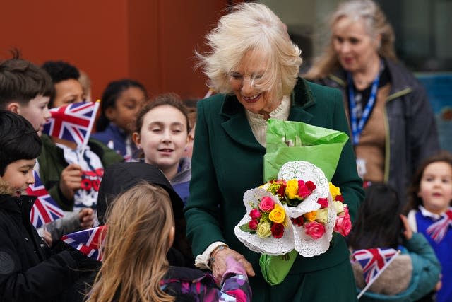 Camilla at Cambridge visit