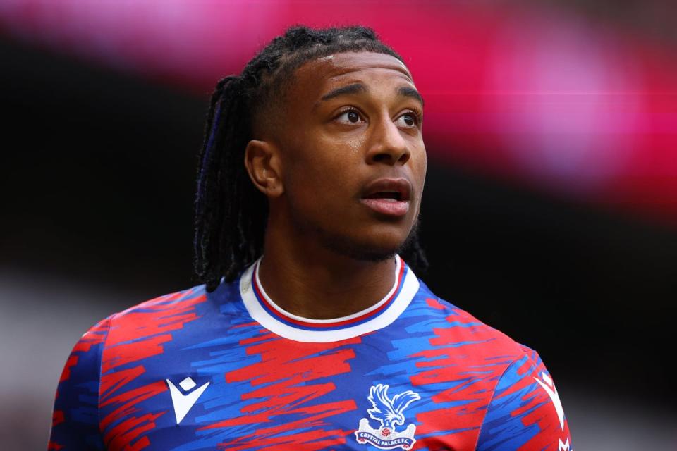 Staying put: Michael Olise has signed a new contract at Crystal Palace, ending talks over a summer return to former club Chelsea  (Getty Images)