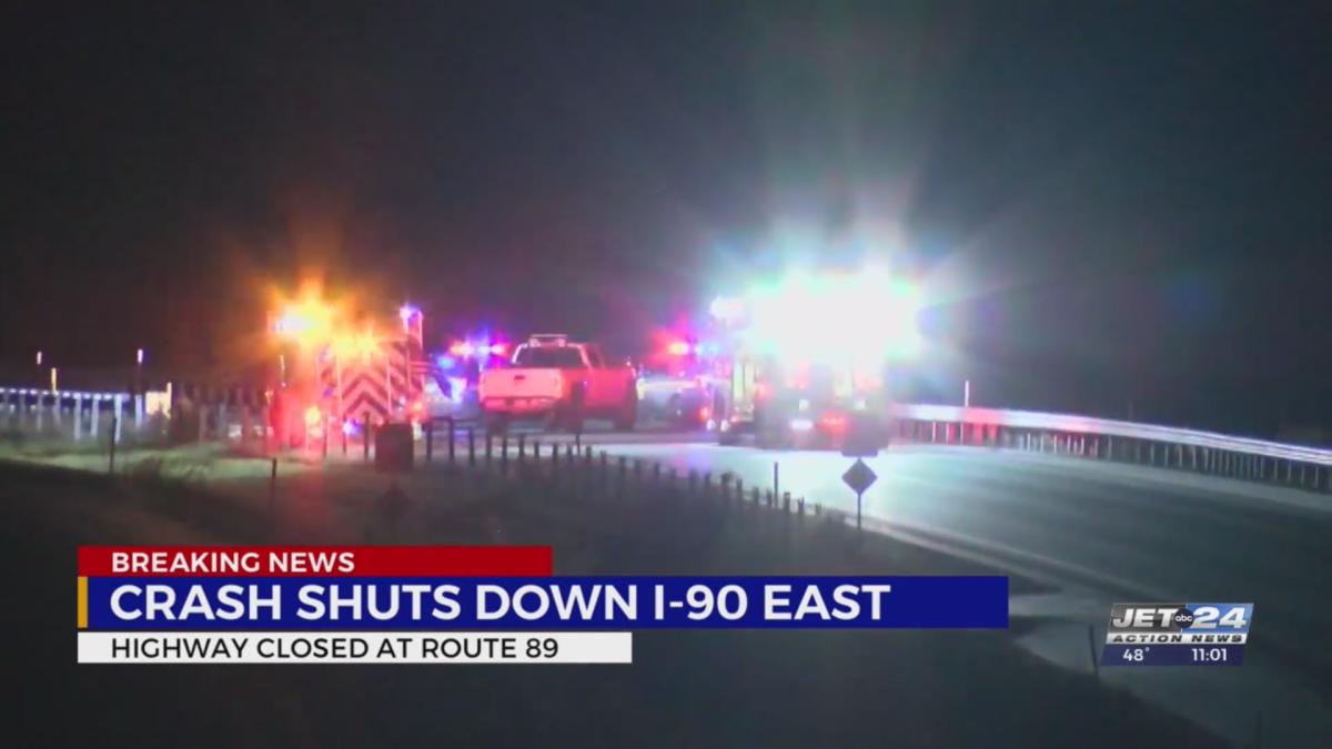 Portion of I 90 closed after pedestrian fatally struck Thursday night