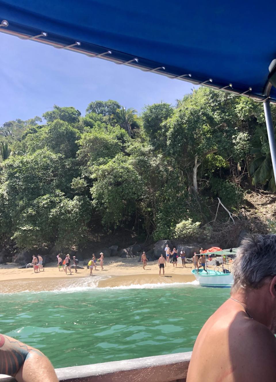 beach view from boat