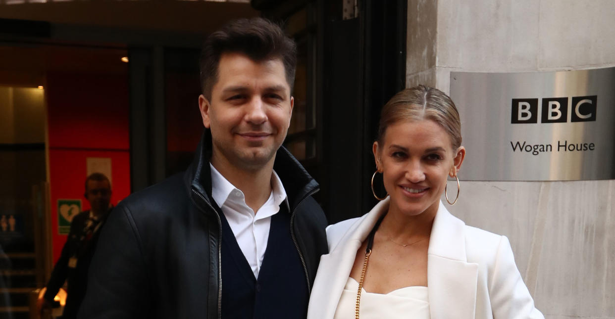 Ashley with her Strictly dancing partner Pasha Kovalev. (PA Images)