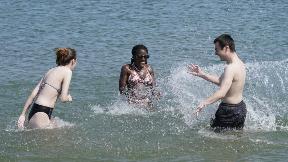 The sea at Malahide beach near Dublin (Niall Carson/PA) (PA Wire)