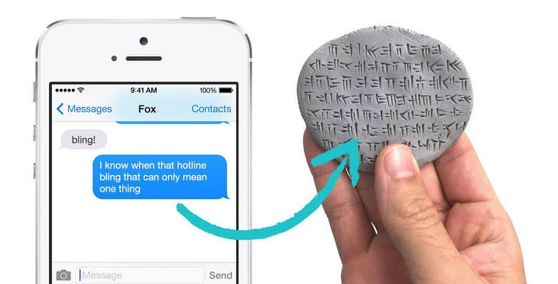 The Dumb Cuneiform project that converts "dumb tweets" into Cuneiform clay tablets