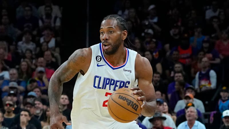 ▲洛杉磯快艇主將Kawhi Leonard對籃網最後第四節大爆發。（圖／美聯社／達志影像）