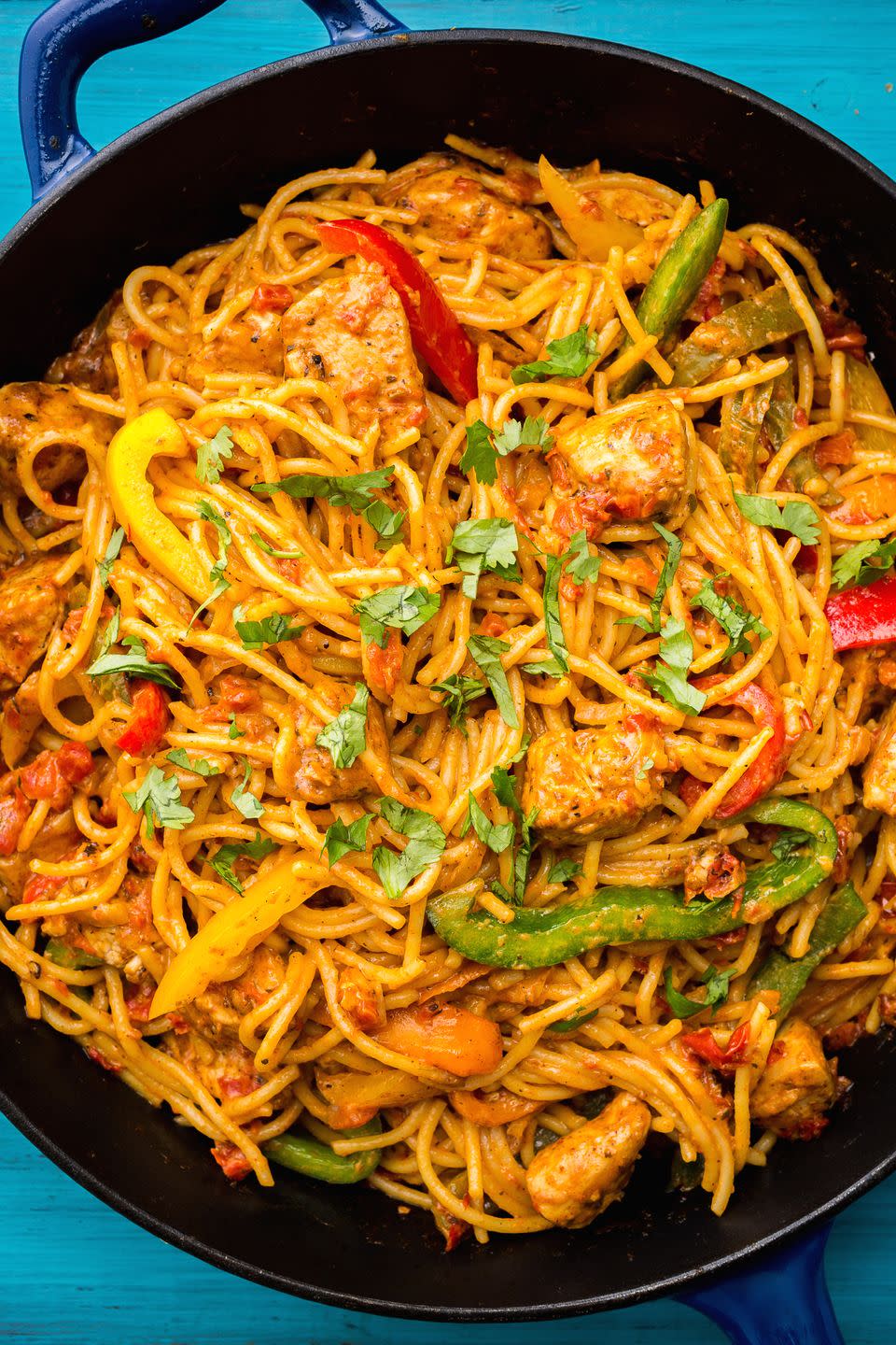 Cheesy Chicken Fajita Pasta