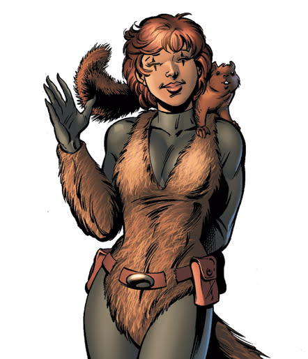 Squirrel Girl and her sidekick, Monkey Joe. (Photo: Marvel.com)