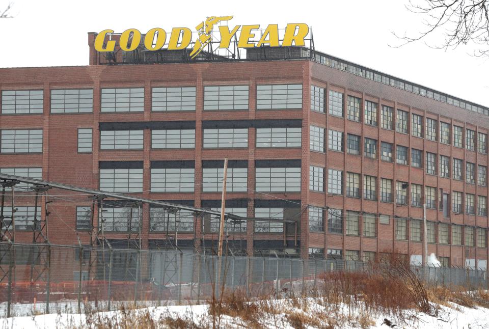 Goodyear headquarters on Monday, Feb. 22, 2021 in Akron.