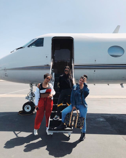 Kylie flew off to the desert festival with her best friend Jordyn and her sister, Kourtney. Photo: Instagram/Kylie Jenner