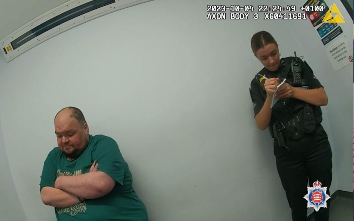 Plumb in police custody