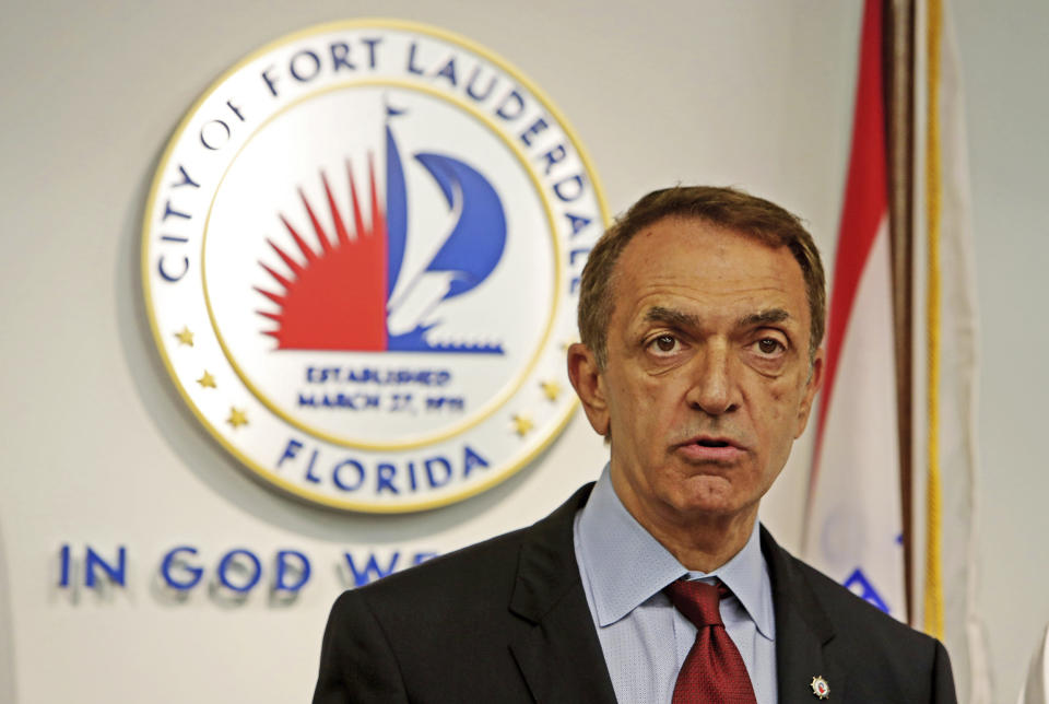 Fort Lauderdale Mayor Dean Trantalis speaks on July 18, 2019. (Susan Stocker / South Florida Sun-Sentinel via AP file)