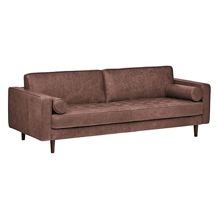 4) Aiden Mid-Century Modern Sofa Couch