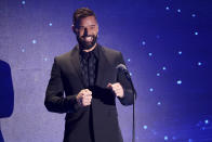 <p>BEVERLY HILLS, CALIFORNIA – MARCH 30: Ricky Martin speaks onstage during the GLAAD Media Awards at The Beverly Hilton on March 30, 2023 in Beverly Hills, California. (Photo by Randy Shropshire/Getty Images for GLAAD)</p>