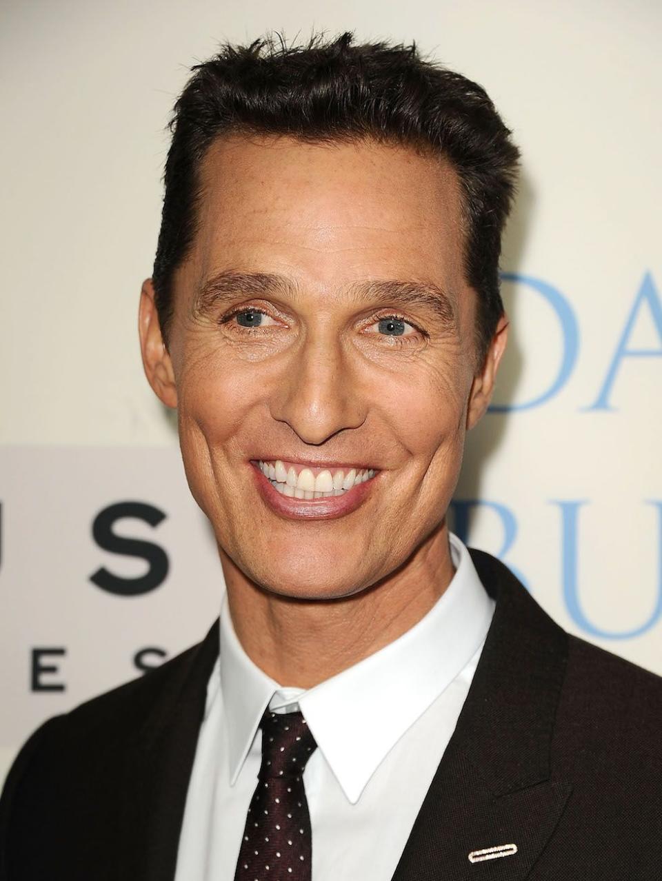 ...and here's Matthew McConaughey in 2013.