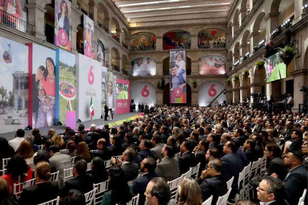 Sexto informe de gobierno en el Edomex. (Foto: Twitter Alfredo del Mazo)