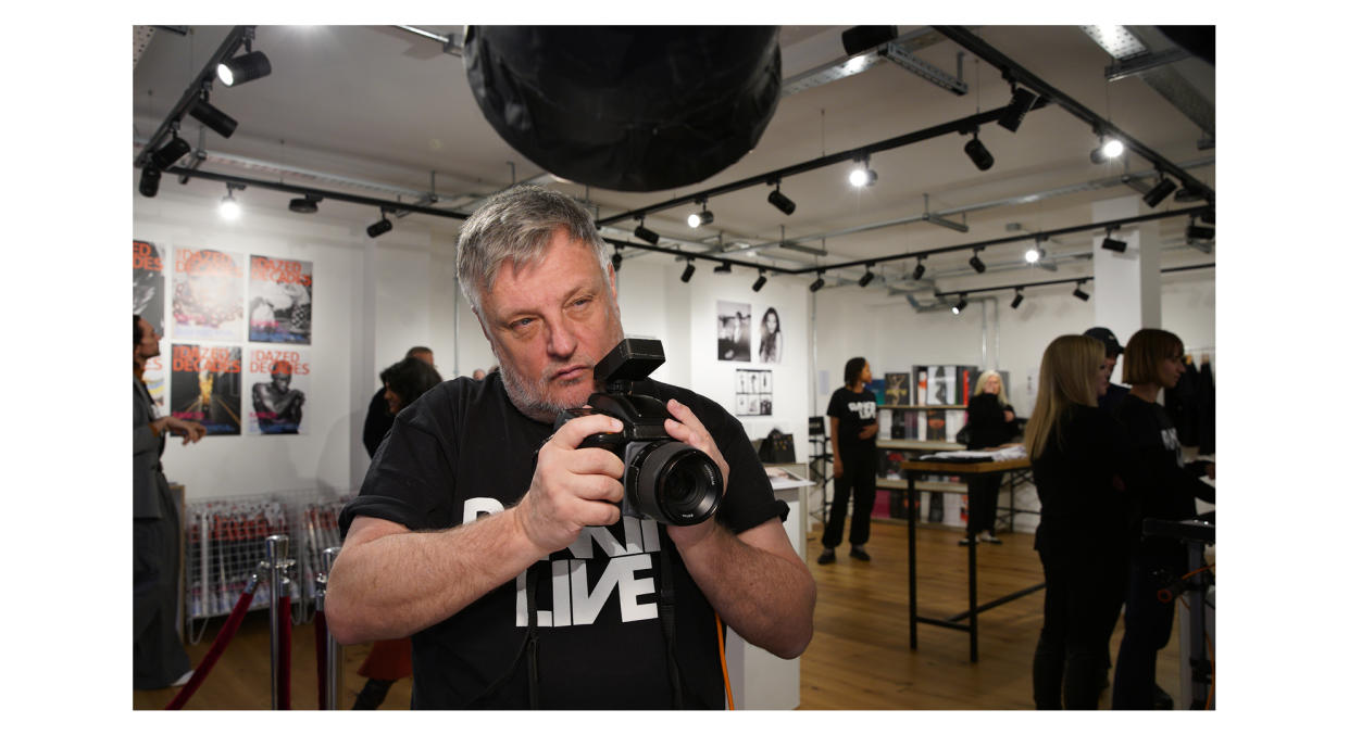  Portrait and fashion photographer Rankin photographed at RankinLive London Carnaby Street, November 2023. 