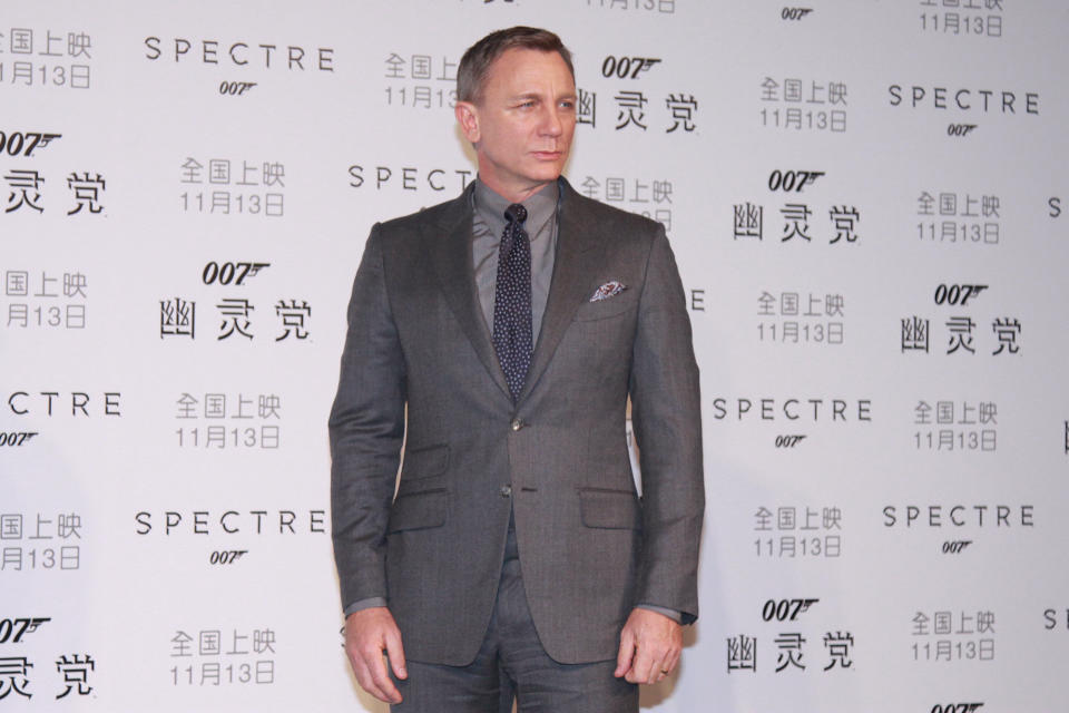 BEIJING, CHINA - NOVEMBER 10:  (CHINA OUT) British actor Daniel Craig promotes new film "Spectre" directed by British actor and director Sam Mendes on November 10, 2015 in Beijing, China.  (Photo by VCG/VCG via Getty Images)