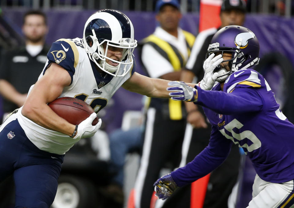 Cooper Kupp highlights this week’s look at whom to sit and start in fantasy leagues (AP Photo).