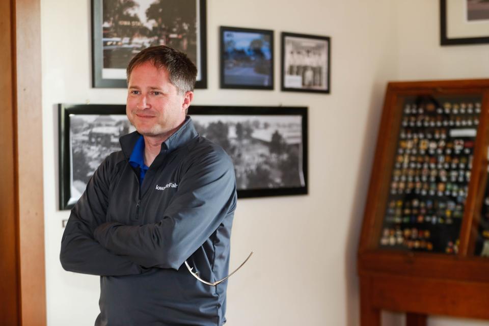 Jeremy Parsons, Iowa State Fair CEO, is shown at the Ralph H. Deets Historical Museum on the fairgrounds.