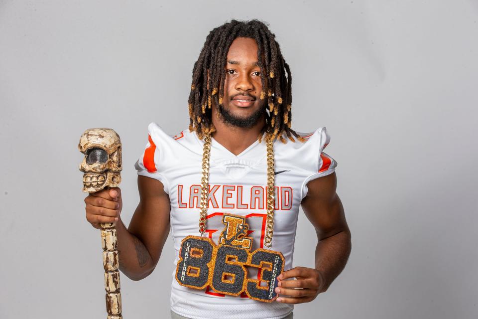 Fall Football Preview -Lakeland High School - Jamar Taylor Jr. in Lakeland Fl. Tuesday July 25 ,2023.Ernst Peters/The Ledger
