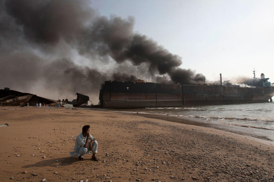 Shipyard blast in Pakistan