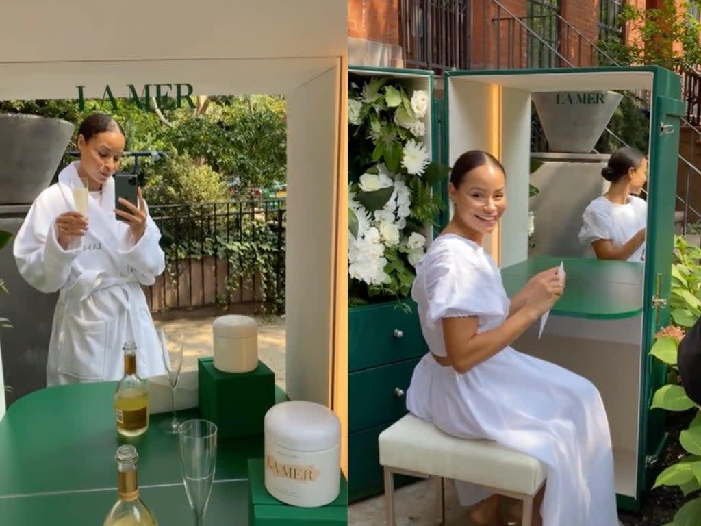 Influencer sparks debate after sharing TikTok of luxury PR package from La Mer (TikTok / @scoutthecity)