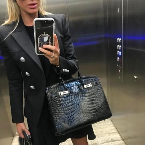 Roxy Jacenko purchases an outrageous oversized Hermès Birkin that costs as  much as a car