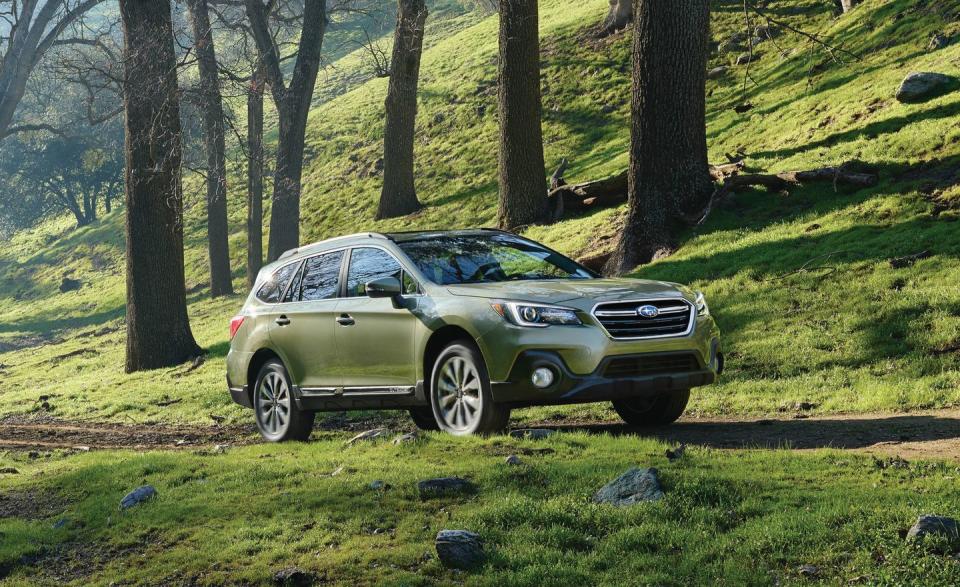 <p><a href="https://www.caranddriver.com/subaru/outback-2019" rel="nofollow noopener" target="_blank" data-ylk="slk:The Outback;elm:context_link;itc:0;sec:content-canvas" class="link ">The Outback</a> is the vehicle that arguably started Subaru's precipitous rise to prominence, so it figures that this ruggedized station wagon is the best-selling Subaru today.</p>