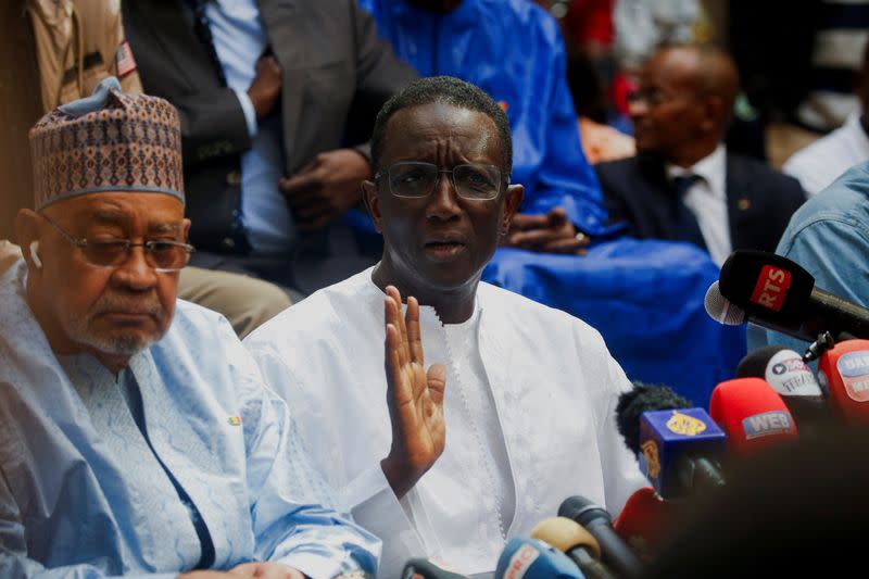 The candidate of the ruling coalition in Senegal, Amadou Ba, acknowledges his defeat