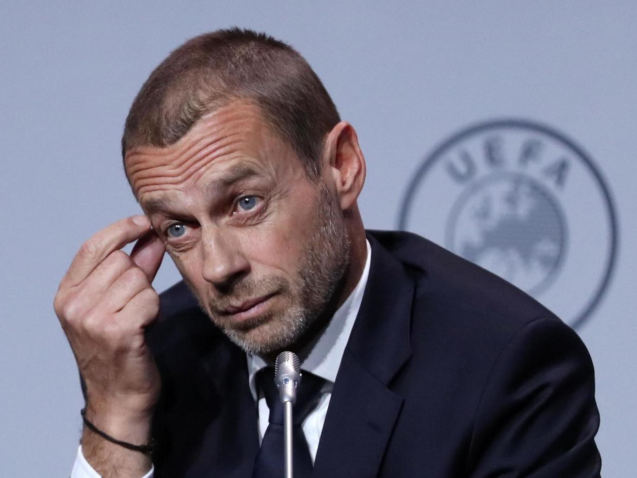 Uefa president Aleksander Ceferin: Reuters