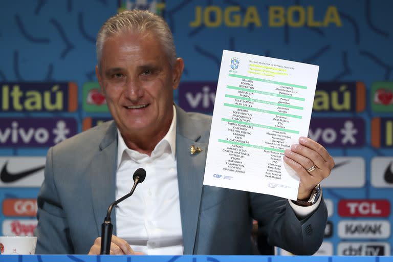 Tite muestra este lunes la lista del plantel para el Mundial de Qatar