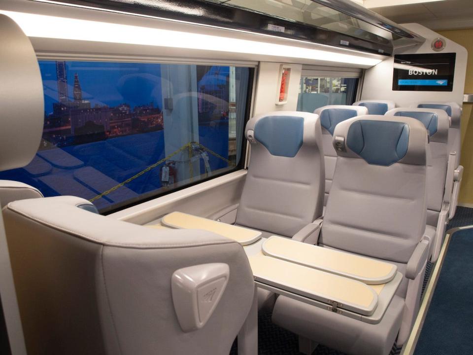 Amtrak new Acela trains interior